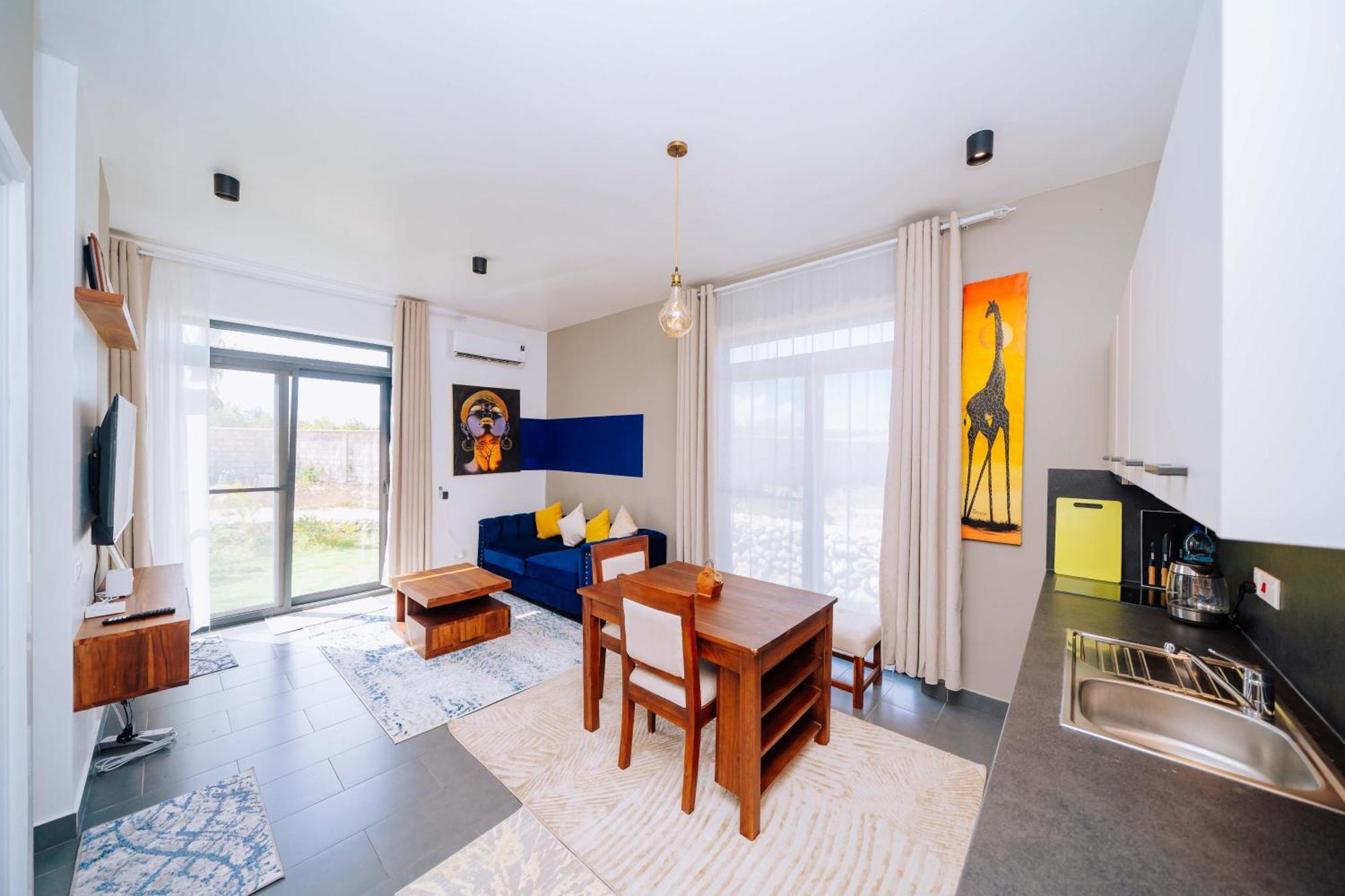 Rosy Garden 1 Bedroom Flat Apartment Paje